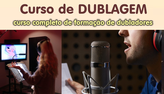 Curso de Dublagem - Curso de Dublagem com Ricardo Campos (foto), o